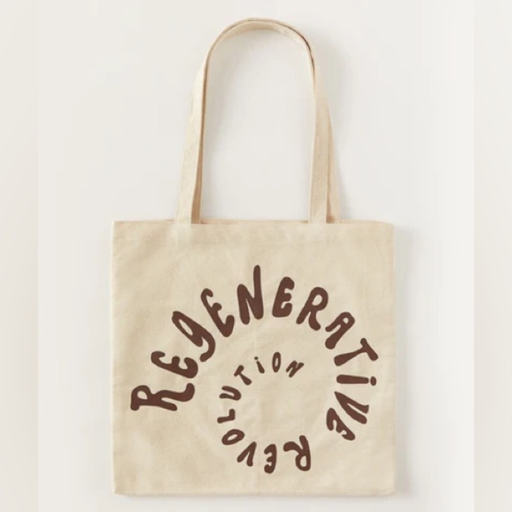 CHRISTY DAWN Tote Bag Regenerative Revolution Pockets Inside & Out Canvas
